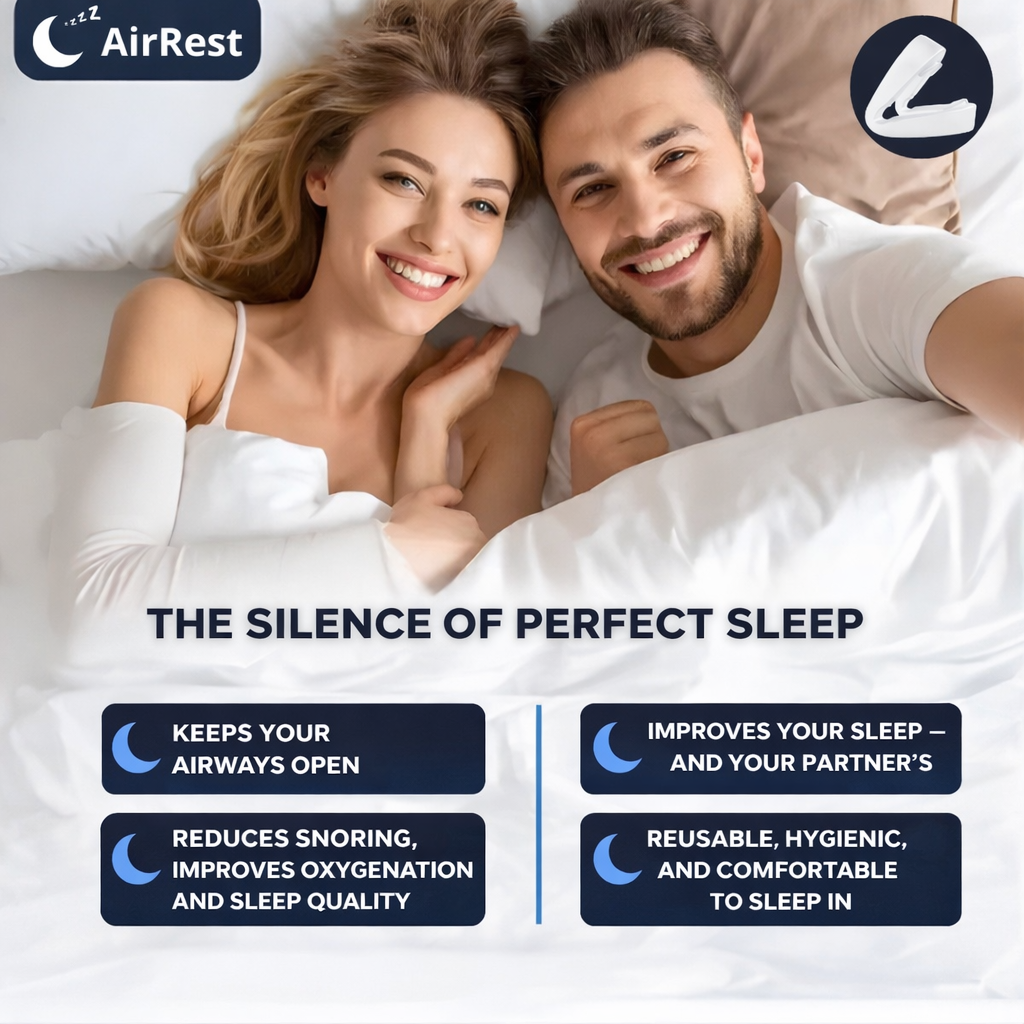 AirRest™ 2025 | Anti-Snoring and Anti-Sleep Apnea Mouthpiece
